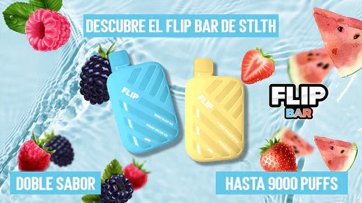 Descubre el FLIP BAR de STLTH: Doble sabor y hasta 9 mil puffs en un solo dispositivo