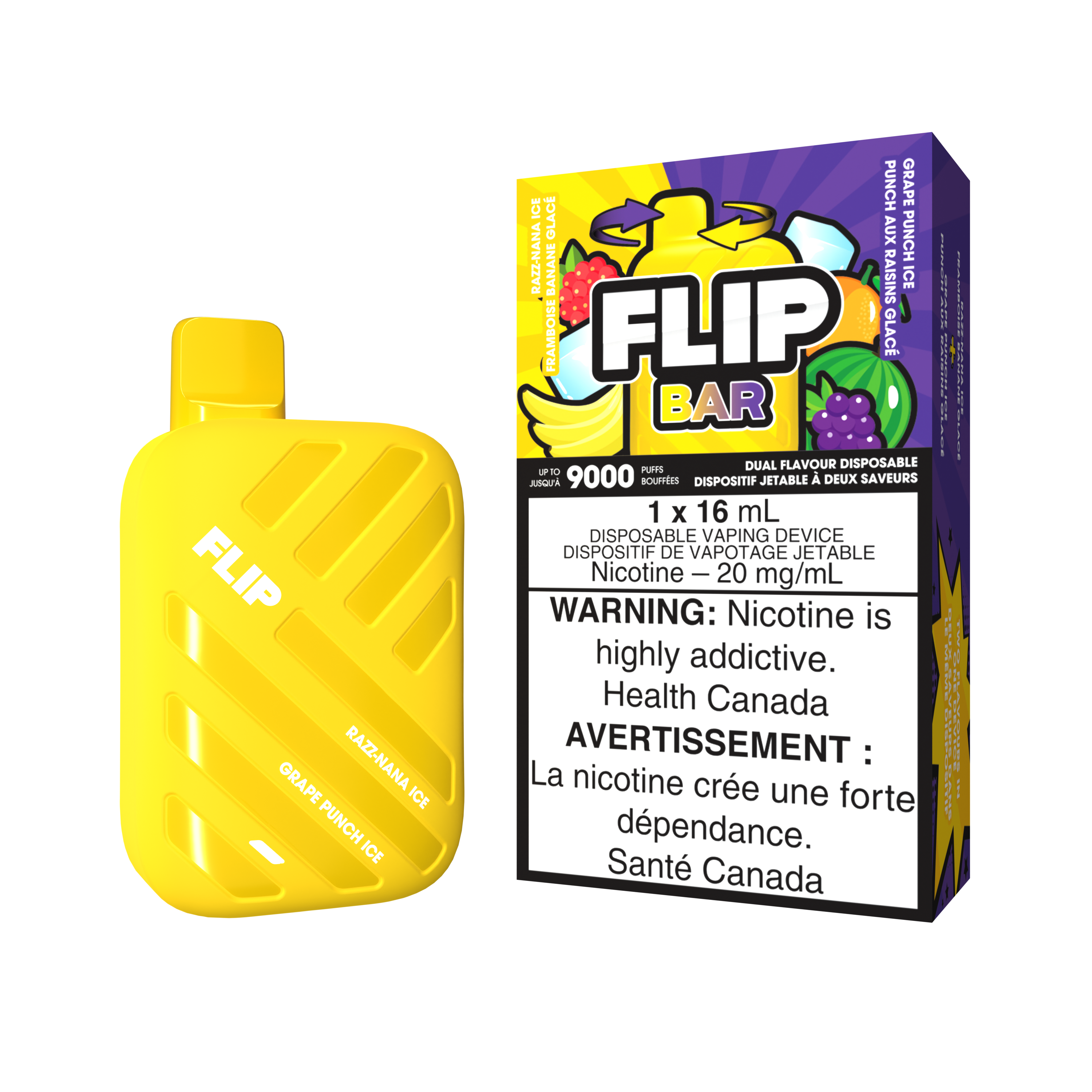 RAZZ NANA ICE AND GRAPE PUNCH ICE - 20MG – STLTH VAPE Peru