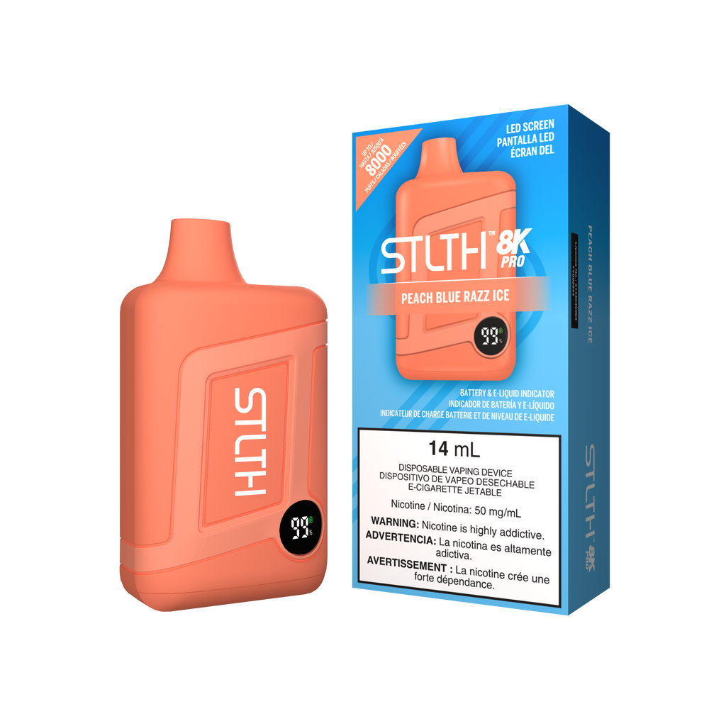 PEACH BLUE RAZZ ICE - STLTH 8K PRO – STLTH VAPE Peru