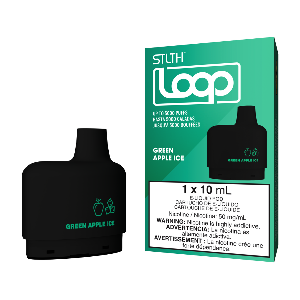 STLTH LOOP - POD - GREEN APPLE ICE – STLTH VAPE Peru